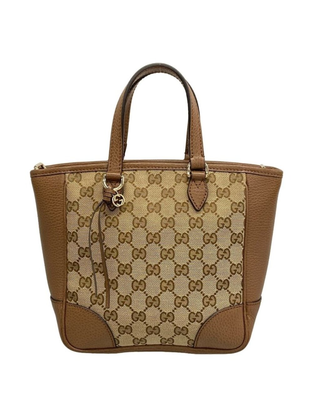 Gucci Tote Bag Bree Beige Leather